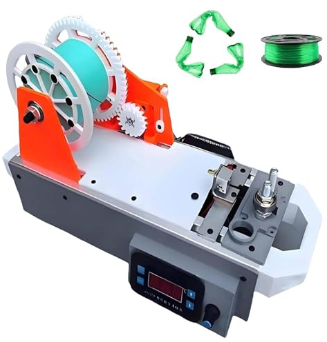 3D-Druck-Filamentmaschine, Desktop-Filamentmaschine, digitale Temperaturregelung, Filament aus pultrudierten Kunststoffflaschen, für Familien, Heimwerker und kleine Studios