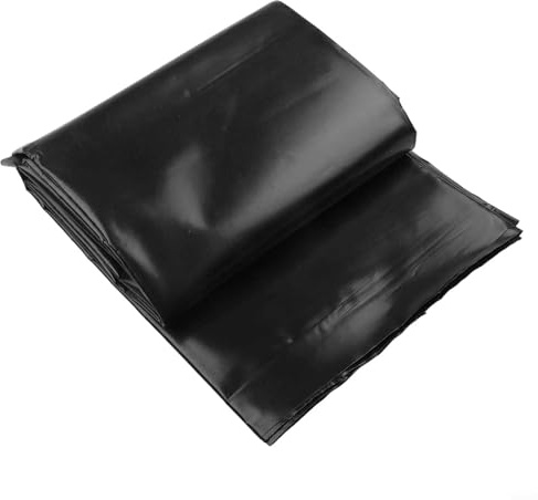 Desiumite HDPE verstärkte Teichfolie für Garten, Fischteich & Landschaftsbau, 150 x 200 cm/200 x 200 cm/200 x 300 cm (schwarz), inklusive 10 Bodennägel, wasserdichte PE-Membran (150 x 200 cm)