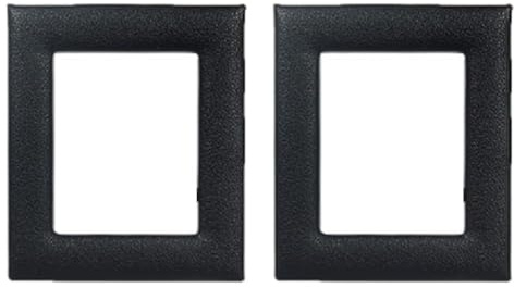 FACAIIO Vintage Leder Fotorahmen 2er Set für 12,7 cm Fotos Retro Display Ständer mit horizontaler und vertikaler Platzierung Grün Schwarz