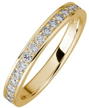 Lyomi Damen Ring 585/- Gold Glänzend Diamant Lab Grown gelb 0,43ct. 067370179-1