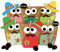 Papierdrachen DIY Adventskalender zum Befüllen - Weihnachtseulen - Eulen Weihnachten - Set Rot Mexiko Edition - zum selbst basteln - für Kinder und Erwachsene