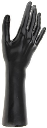 Sharplace (1 Packung Schaukasten Dekohand Präsentationshand, Weibliche Schmuckhand, Schmuckhalter Hand zur Ring, Armband, Display, Schwarz