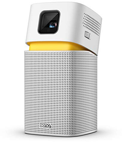 BenQ GV1 Wireless Mini Portable Projector, Google Cast & AirPlay, Bluetooth Speaker, Wi-Fi (or Wireless Display), USB-C, HDMI Connectivity, Battery