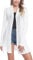 iClosam Cardigan Donna Lungo a Maniche Lunghe Leggero Aperto Elegante Casual A1-Bianco,M