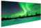 islandburner Bild auf Leinwand Aurora Borealis Über Winterlandschaft Finnisch Lappland Spektakuläre Nordlichter Bilder Wandbilder Poster