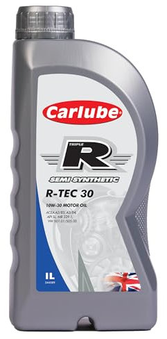 Carlube Triple R KEB001 R-TEC30 10W-30 Semi Synthetic Engine Oil 1L