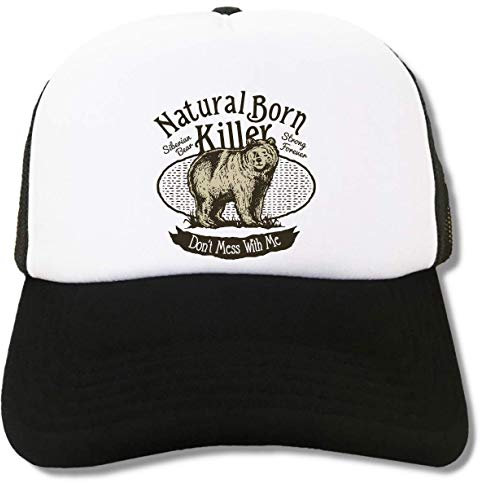 Siberian Bear Dont Mess with Me Natural Killer Trucker Cap Baseball Hat