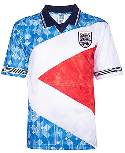 Score Draw England 1990 Mash Up Retro Football Shirt Multi XXX-Large Polyester