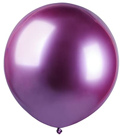 Busta 25 palloncini metallizzati in lattice naturale Premium Quality G150 (Ø 48cm / 19), rosa metallizzato