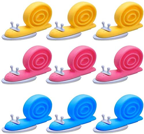 LATRAT 9 piezas de protección contra atascos para los dedos de la puerta, protección infantil para puertas, ventanas, bebés, niños y mascotas