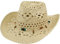 Cowboyhut aus Stroh, Panama, mit Westernband, Unisex, Einheitsgröße für Herren und Damen, für den Sommer (XH-117, Beige), beige