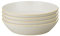 Denby - Impression Cream Pasta Bowls Set of 4 - Dishwasher Microwave Safe Crockery - Ceramic Stoneware Tableware