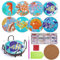 Ruikdly Diamond Painting Untersetzer 8er Set DIY Basteln Erwachsene mit Halter, 5D Diamond Painting Meer Tassenuntersetzer mit Diamanten Rund Boho fur Tassen, Kerzen Dekoratio