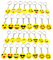LTLSZRN 64 pièces Porte clé smiley, Anneaux de Porte-clé, Porte clé , Emoticon Porte clés, Mini porte clé enfant, Smileys Keychain, lot de porte clef, porte clé, pour Noël Enfants Cadeau de Fête