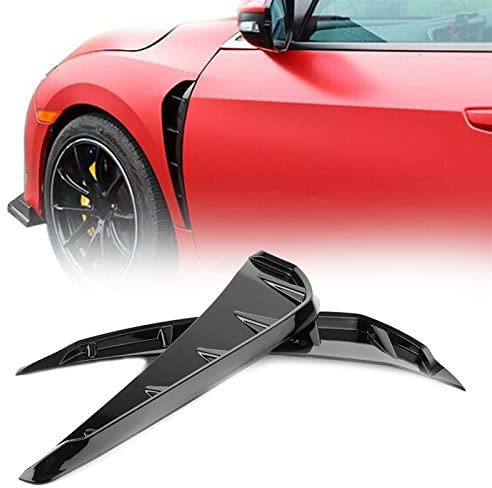 ISILA 2 Teile/Satz Auto Shark Grille Air Flow Side Vent Grill Für Honda Für Civic X 2016 2017 2018 2019 2020