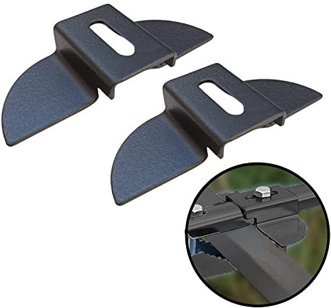 parpyon® Piastre Antitorsione per Bracci Stendibiancheria da balcone esterno, Stendibiancheria da parete o ringhiera in ferro per filo per stendere il bucato (Singole Piastre, Grigio scuro)