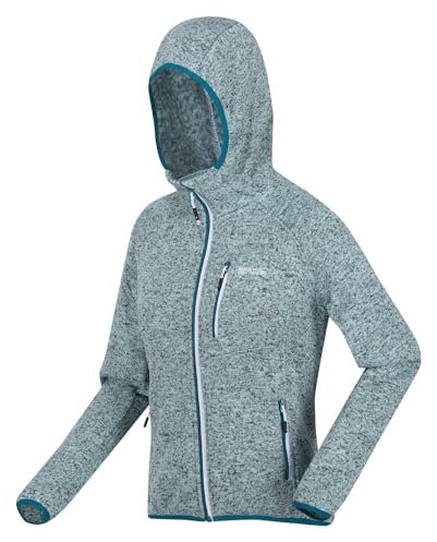 Regatta Women's Newhill Hooded Fleece Jacket Pile Bambina, Sea Haze, 18 Donna