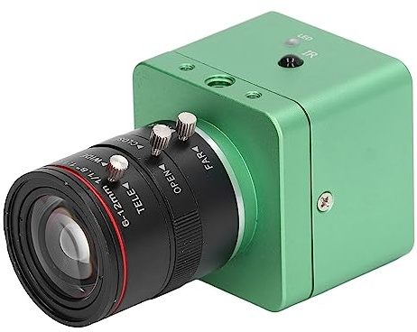 41 MP HDMI-Kamera, 4K 30 FPS Digitale Sicherheitskamera, Digitale Industrie-C-Mount-Kamera mit 6-12 Mm Verzerrungsfreiem Manuellen Objektiv, USB-Industriekamera für (EU-Stecker)