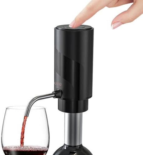 AIKARO Electric Wine Aerator Pourer Automatic Electronic Decanter, Rechargeable