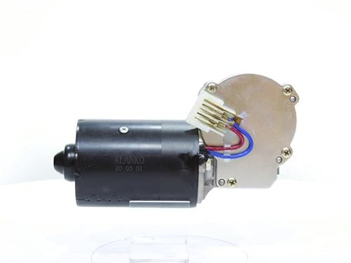 ALANKO 10800001 Wischermotor Scheibenwischermotor Vorne 12V 5-Polig Kompatibel mit VW Golf 2 19E, 1G1 für Linkslenker 191955113A 800001 251955119