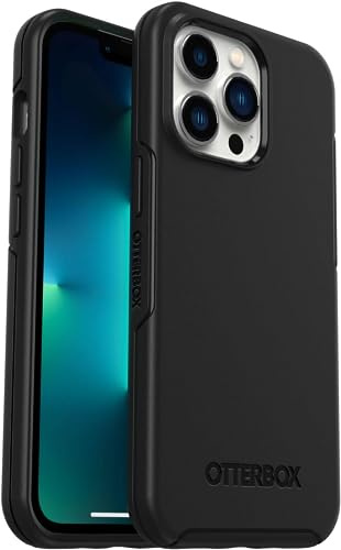 OtterBox Symmetry Series Case for Apple iPhone 13 Pro - Polycarbonate, Wireless Charging Compatible, Non-Retail Packaging (Black)