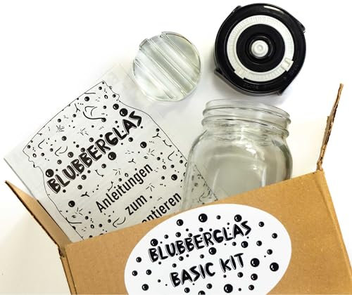 Blubberglas Basic Kit Fermentation - Fermentierset für Zuhause - zum Fermentieren von Sauerkraut, Kimchi, Fruchtwein & mehr