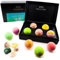 Hallingers Luxury Bath Bombs - Green - 5er Badebomben Geschenkset mit fünf Bathbombs, fix & fertig als Geschenk verpackt (Set) - Geschenk im Sommer & als perfektes Grillgeschenk | Glückwunsch Glückwün