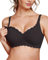 As Fairy Still-BHS zum Stillen, kabelloser Schwangerschafts-Schlaf-Bralette mit Spitze und Blumenmuster für Frauen (Schwarz XXL)