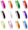 12 Rotoli di Cordoncino Elastico Morbido, Strisce Resistenti all'Usura per Fai Da Te, Bracciali, Gioielli (0,6 mm x 10 m, 12 Colori)