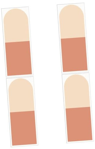 BESTonZON 4 Stück Wandtattoo Bogen Beschläge für Taschentüren Halbkreis wandtattoo Boho-Wandaufkleber Hintergrund dekorative zimmerdekoration Schlafzimmertapete Haushalt schmücken Kopfteil