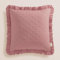 ROOM99 Molly 45 x 45 cm Zierkissenbezüg Kissenbezüg Kissenhüll Dekorative Dekokissen Wurfkissenbezug Deko Aesthetic Modern Schlafzimmer Wohnzimmer mit Rüsche Rosa,1 Stück