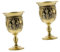 TOPBATHY 2stücke Europäischer Retro Metall-weinkelch Vielseitiger Goblet Für Wein Whiskey Und Cocktails Für Zuhause Partys Und Besondere Anlässe Antik Finish