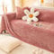 Bishilin Couchbezug Eckcouch 3 Sitzer, Sofa Überzug Plüsch 200x300CM Rosa 200x300CM Sofaüberwurf rutschfest Sofabezug Universal