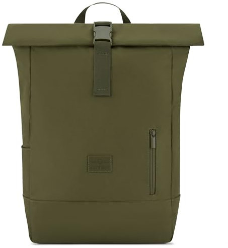 Johnny Urban Rolltop Rucksack Damen & Herren Grün - Robin Large - Tagesrucksack mit 16 Zoll Laptopfach - Recyceltes PET - 18-22L - Wasserabweisend