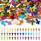 Spritewelry 100pcs Acrylic Cross Pendants 10 Colors Opaque Crucifix Charms with Iron Loop Jesus Cross Dangle Charms for Jewelry Making Bracelet Necklace Earrings DIY Crafts Supplies