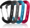 4 Stück Schwerlast Alu Karabiner, Karabiner Groß, Aluminiumkarabiner, Aluminium Karabiner Schlüsselanhänger, Alu Karabinerhaken für Camping, Wandern, Angeln (Multicolor)