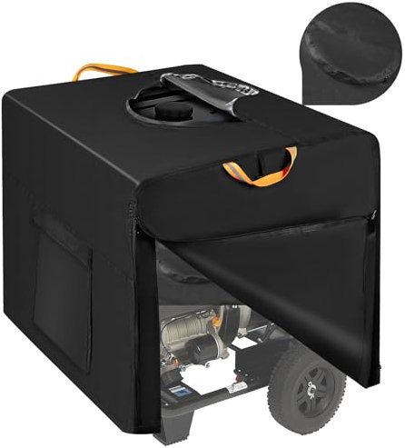 800D Copertura Impermeabile per Generatori Esterno, Oxford Copertura Universale di Protezione del Generatore Portatile Antipolvere Resistente ai Raggi UV, per Patio da Giardino (81 x 62 x 60 cm)