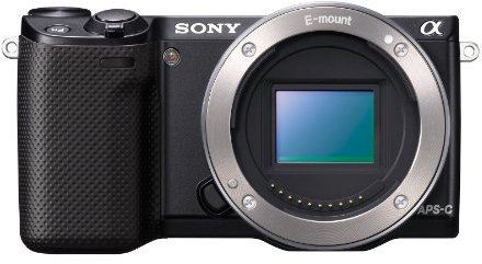 Sony NEX-5 16.1 MP Compact Interchangeable Lens Digital Camera with 3-Inch LCD - Body Only (Black) (Renewed)