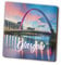 1 x Glasgow Square Magnet - Scotland Scottish City Travel Holiday Fridge Magnetic Travel Holiday Family Friend Women Men #82336