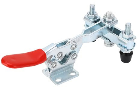 ZAWELIYO Quick Release Horizontal Clamp High Carbon Steel Dual Heads Hold Down Toggle Clamp for Woodworking Workshop