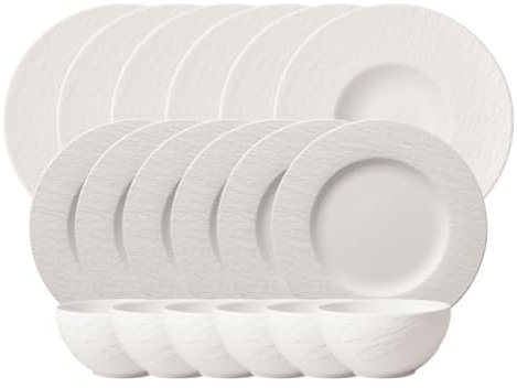Villeroy & Boch Manufacture Rock Blanc Starterset 18tlg