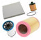 Kit Filtri Tagliando per Alfa Romeo Giulietta 1.6 JTDm Euro 6, Set 4 Pezzi Aria Olio Carburante Abitacolo