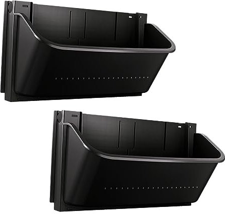 Kisangel 2stücke Wetterfeste Pflanzkübel Aus Kunststoff Vertikal Hängende Wandblumentöpfe Für Balkon Und Terrasse Platzsparende Outdoor-wandpflanzer Vielseitig Für Innen Außenbereiche