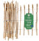 Creative Home Clôture en Bois de Noisetier de 80 cm de haut et 5 m de long | Cloture en Rouleau | Espacement des Lattes 7-9 cm | Clôture de Jardin | Bordure de Pelouse, Bordure de Parterre de Fleurs