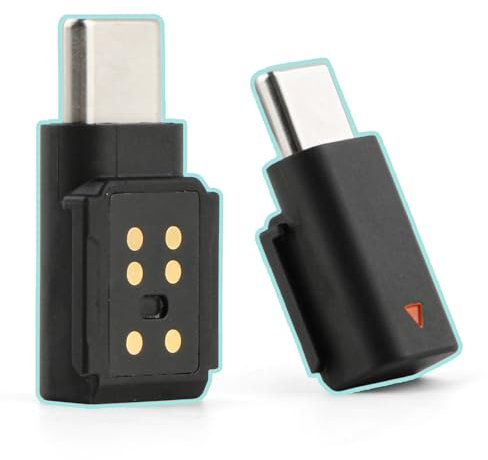 TGHongKy Interfaz Tipo C para dji Mic Mini Adaptador de Receptor para Mic Mini Interfaz USB-C Receptor de Micrófono Se Puede Conectar a Teléfonos Computadoras para Transmisión de Datos XX
