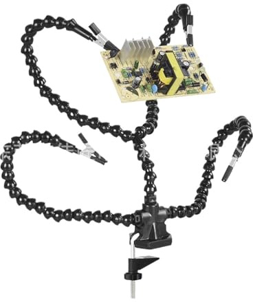 la tercera mano Estación de soldadura multifuncional, accesorio auxiliar universal, soldador eléctrico, estación de soldadura, reparación de placa de circuito PCB, herramienta de soporte de fijación(Y