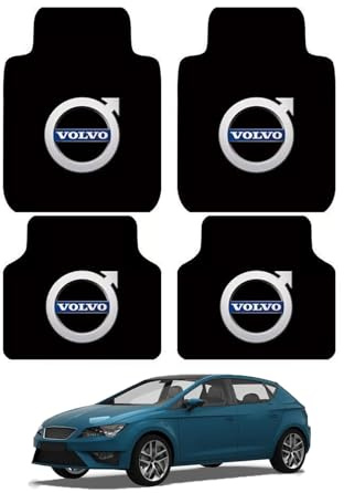 lioidres 4 pcs Auto Fußmatten, für Volvo XC60 Recharge 2020-2023 Verstärkt Im Pedalbereich Kristall Samt Automatte Anti Schmutz Matte