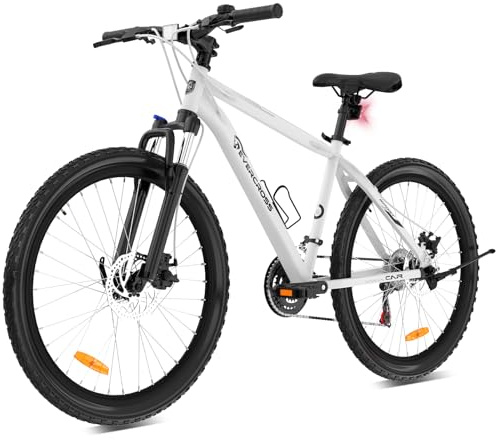 EVERCROSS EM3 Mountainbike für Erwachsene Damen und Herren, 26 Zoll Fahrrad, 21-Gang Schaltsystem, Aluminiumrahmen mit Federgabel, All-Terrain Bike mit Scheibenbremsen, 150 kg Tragkraft
