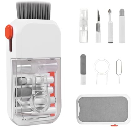 Carehabi Kit Nettoyage Appareil Photo Kit Nettoyage iPhone 14 en 1 Chiffon Microfibre sans Traces Set Nettoyage PC Clavier pour Bureau Voyage