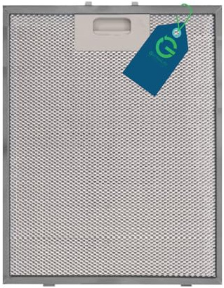 G GRIMALDI 50210044 Filtro Metallico Cappa 29x22 cm Compatibile con Airone Baraldi — Filtro Antigrasso Alluminio Lavabile — Ricambio Cappa Cucina